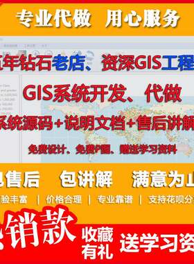 GIS代做/空间分析/遥感影像/ARCGIS代做/WEBGIS/制图规画二次开发