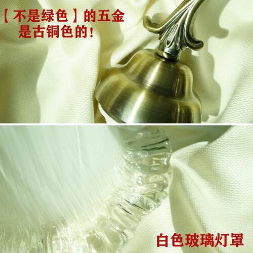 美式复古胡木客桃餐厅29吊n灯中古玻璃吊灯v厅itage卧