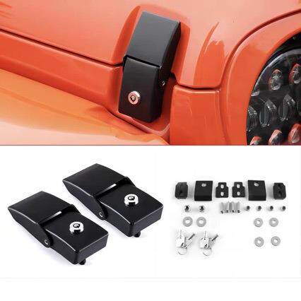 适用于07-26款款JK JL牧马人 JT角斗士改装机盖搭扣 引擎盖扣带锁