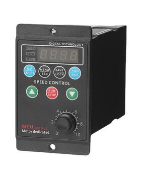 AC220小型简易三相电机矢量变频精密调速电子控制器T13-750W-12-H