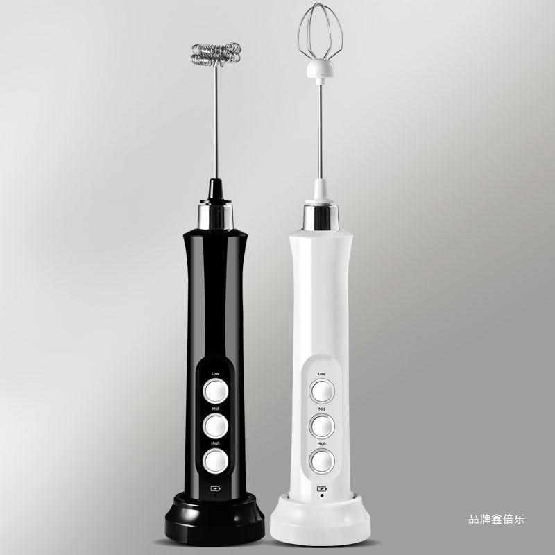 款手动牛奶打泡器家用电动打蛋器咖啡打奶泡器搅拌棒手持USB包邮
