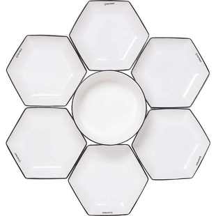 陶瓷拼盘餐具组合套装 简约碗盘火锅盘子家用碗碟家庭年夜饭聚餐盘