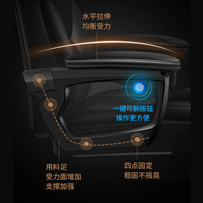 椅久坐靠背椅书房老板电舒适竞商务电脑椅子办公游戏沙发家用座椅