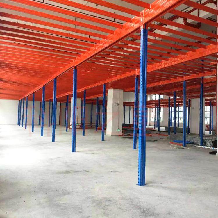 重型阁楼式平货架搭建台工架钢结厂构货可拆823卸大型仓库多层置