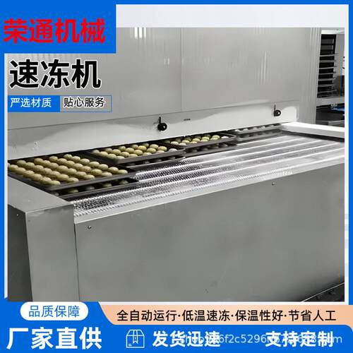 厂家全自动丸子速冻机隧道式速冻设备薯条速冻机薯片冷冻设备