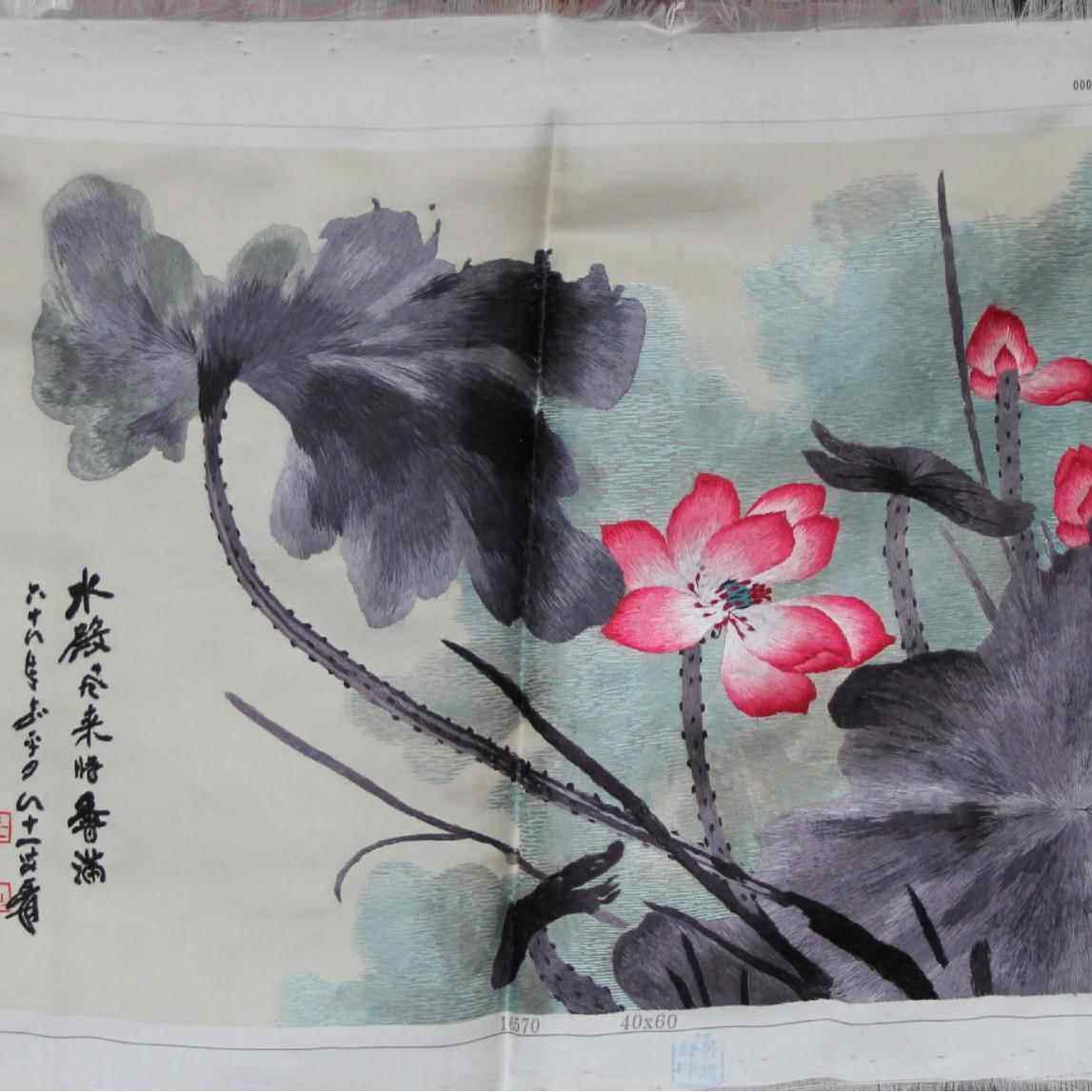 苏州手工刺绣装饰画客厅餐厅书房办公室挂画山水风景苏绣绣片
