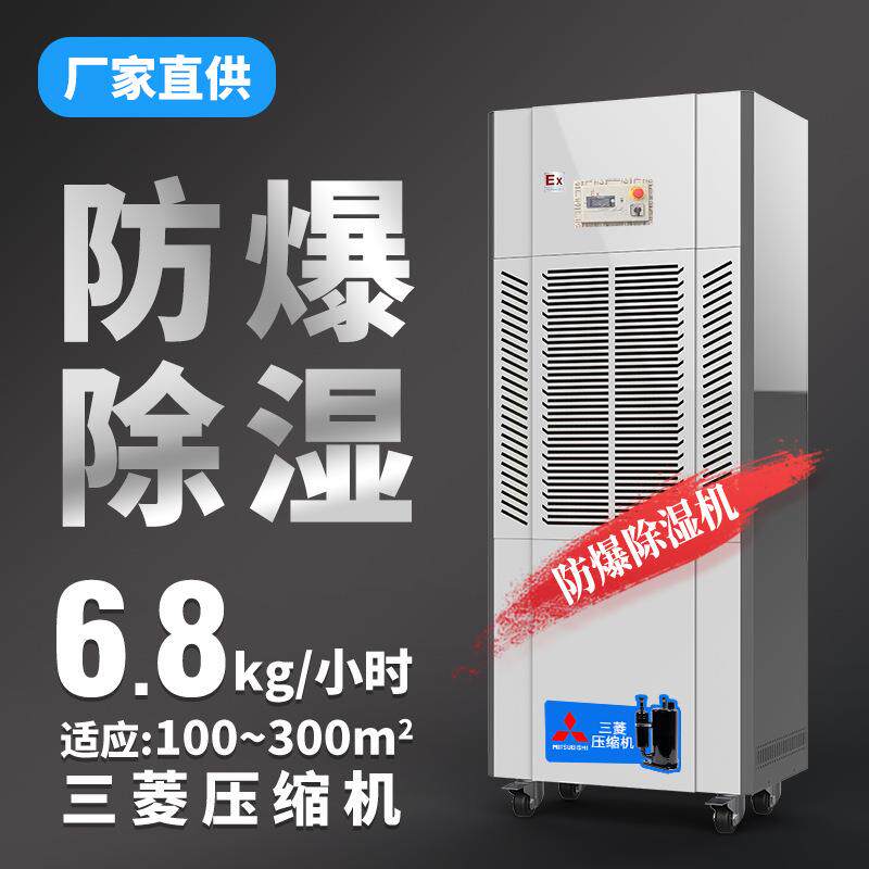 定做防爆型除湿机适用石油化工行业防爆除湿器地铁车站防爆抽湿机