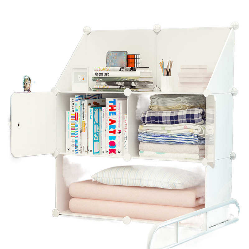 上铺衣柜员工宿舍床头置物柜大学生寝室小型床上置物架上床床头柜