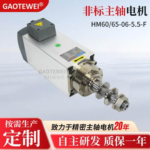 6000转5.5W抛光打磨主轴电机 非标款工业级