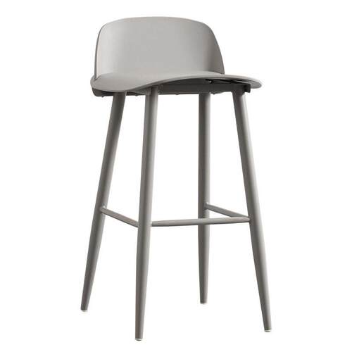 北欧创意吧台椅前台脚凳60cm塑料椅子现简约设计师酒吧台凳