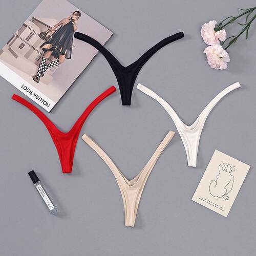 Sexy Sports Panties Ms Underpants Seamless Thong String 内裤