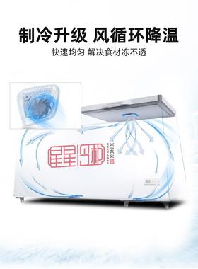 BD冰/B-716柜E冰柜冷家用商用462大容量冷藏柜C冷冻柜节能卧式箱