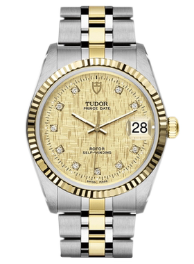 [9.8新]帝舵王子与公主系列钢/18k黄金自动机械手表男表74033