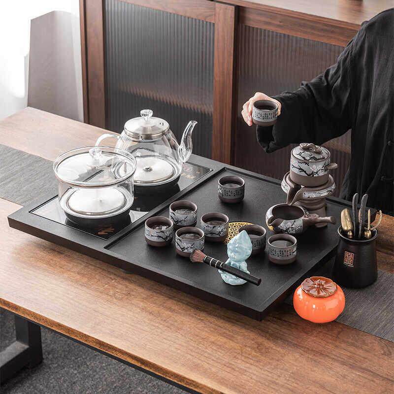 小型石茶盘2026新款全自动套装一体小茶台茶具一整套紫砂泡茶家用