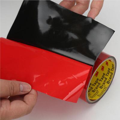 3MPT15003MPT1100红膜VHB黑色双面胶黑色亚克力汽车泡棉胶带