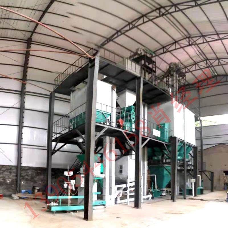 养殖场猪饲料颗粒机全套设备时产5吨350中小型全自动饲料颗粒机组