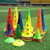 足球训练辅助器材装 备标志杆碟盘桩牌雪糕桶锥筒篮球标志桶障碍物
