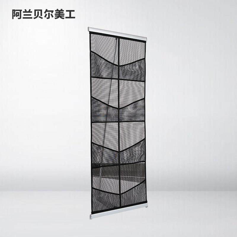 可折叠资料架展架可携式排网布资料架 文件架广告网布架落地资料
