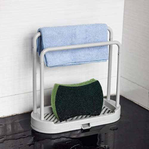 Kitchen Organizer Rack with Drip Basket, Storage Shelf for C
