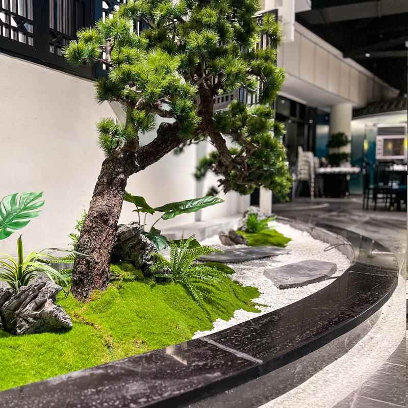 真迎客松大假型树松树仿生绿奢植008造景高端轻室内外景仿观植物