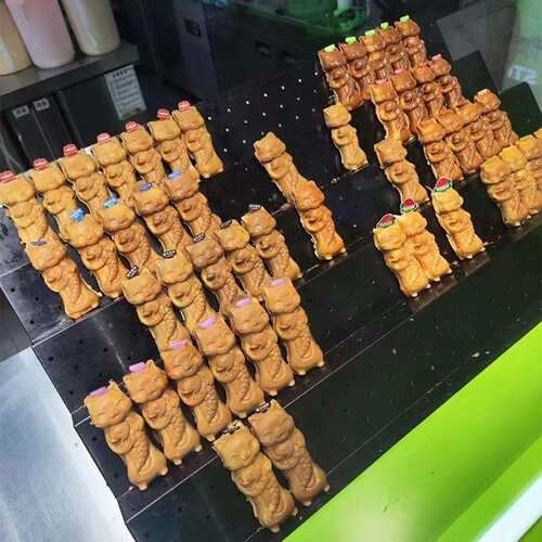 千麦网红商用猫鱼具华夫抱饼机夹小吃模机鲷鱼烧鸡GIB馅蛋仔摆摊
