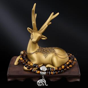 铜女一鹿平一路汽安车装 高档XJC大气性创意内饰个车内饰品 饰男士