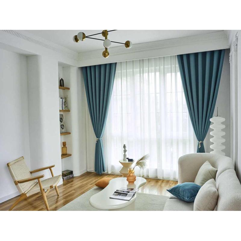 遮光窗帘卧室全遮光隔热防晒遮阳布新款2023阳台挂钩式家用布现代