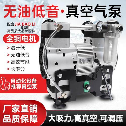 变频无油静音真空泵实验室抽气泵工业用负压泵大流量抽真空机