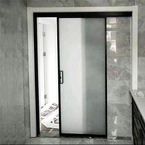 单吊轨门单轨地滑门阳台厨房卫生间门隔断单扇移门洗手间推拉中式