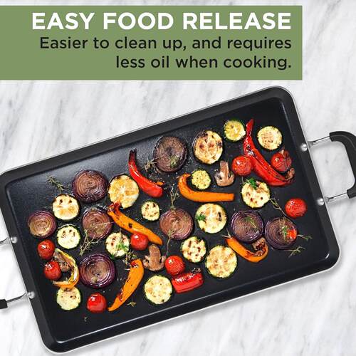 Nonstick Double Burner Griddle Pots and Pans Cooking