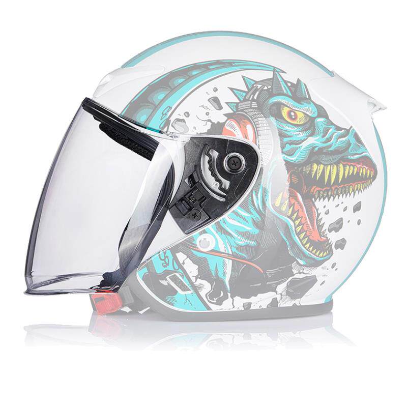 DOT品牌803头盔镜片透明茶色彩色遮阳防晒日夜通用防雾贴防雨贴