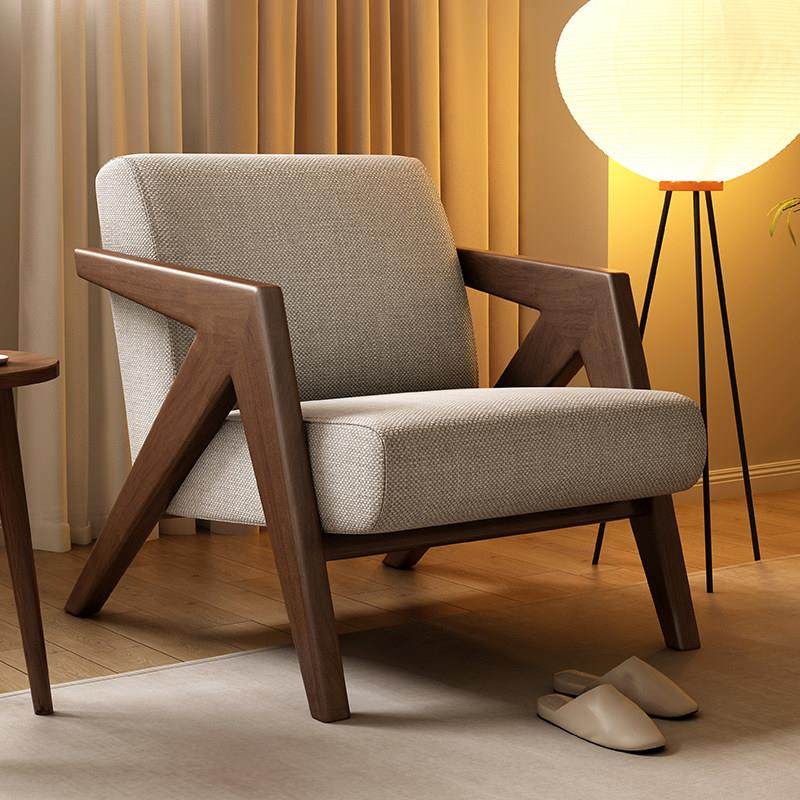 实木单人沙发椅理查德法式中古风客厅阳台休闲椅子懒人沙发单人椅,住宅家具,沙发椅,淘宝优惠券,粉丝福利购,淘宝优惠卷