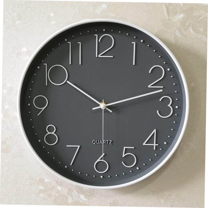 mute clock wall clock living room modern minimalist atmos