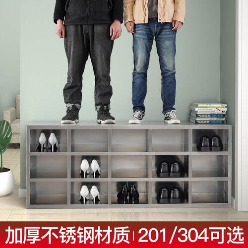 201不锈钢单双换面鞋柜无尘车间3员工多不格鞋柜实验室04锈XG-514