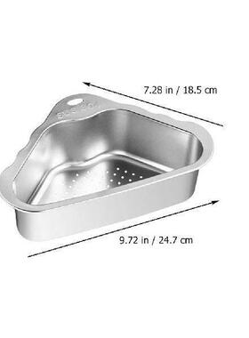 Triangle Corner Strainer Sink Drainer Basket Kitchen