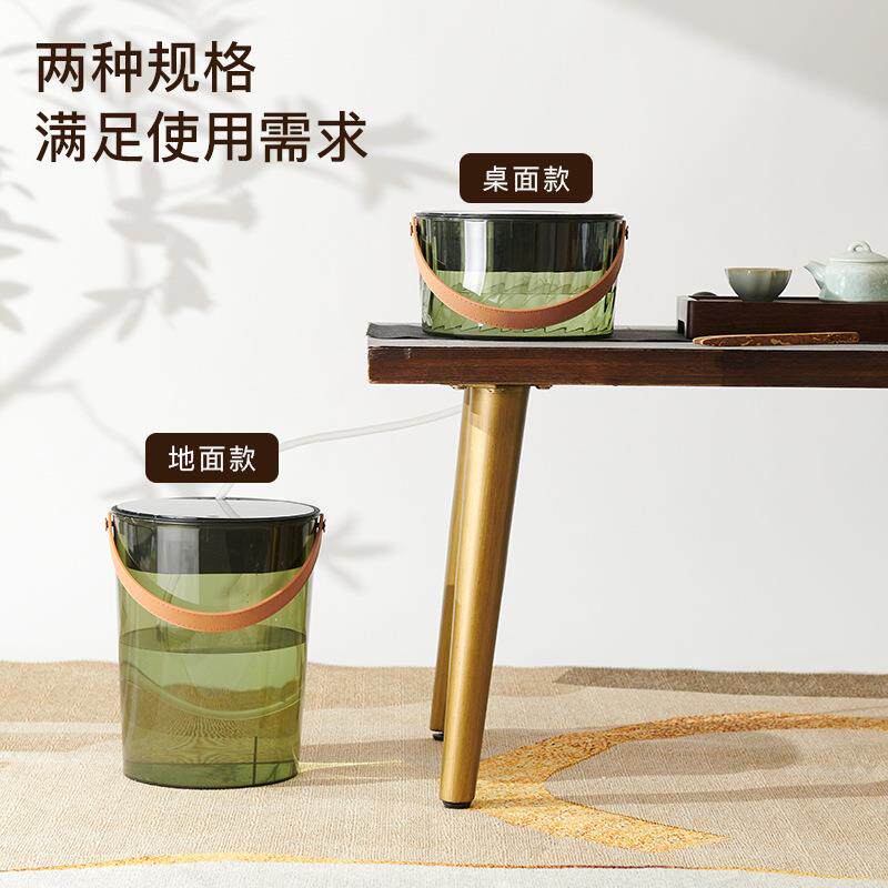 家用功夫茶配件垃圾桶茶渣分离过滤茶水桶办公室茶台茶道排水筒