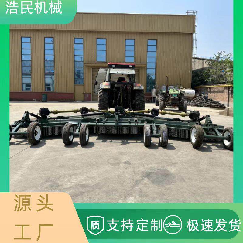 农用大型液压割草机牵引式甩刀式旋转打草机液压驱动折翼割草机