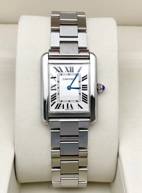 先鉴后发[9.8新]卡地亚坦克系列W5200013石英女士手表