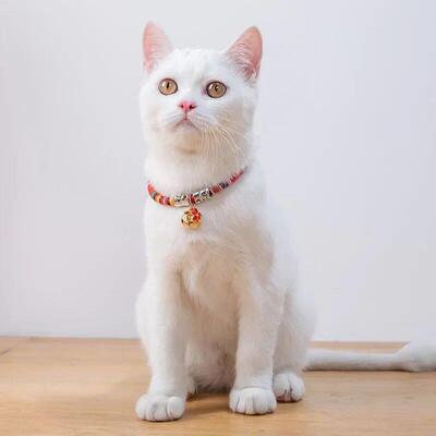 Pet Collar With Bell Bohemian style Colorful Dog Puppy Cat A