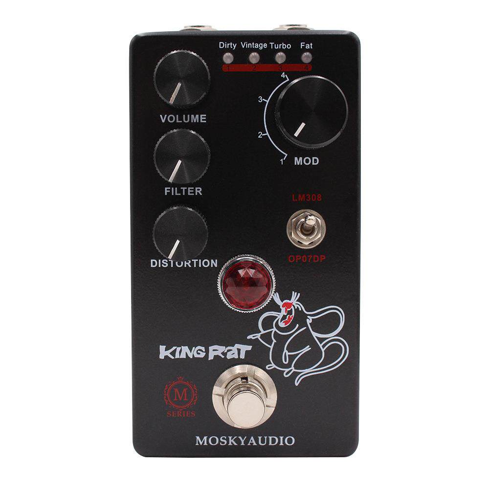 MOSKYAUDIO 乐器吉他效果器 KING RAT 失真法磁推子效果器