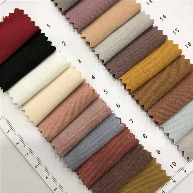 加厚韩国磨毛平纹117个颜色现货供应厂家直销休闲T恤面料 322530