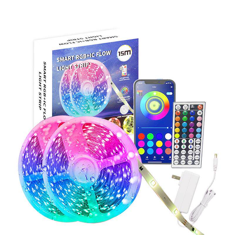 厂家直销15M 30M 5050RGB幻彩灯带跑马灯带