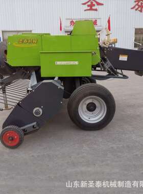 小四轮带麦秸捡拾方捆机报价 全自动麦秸捡拾捆草机 碎草自拾设备