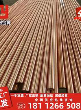 T2红铜棒小直径走心机用TU1无氧铜高精棒C11000紫铜板TU2圆棒Φ20