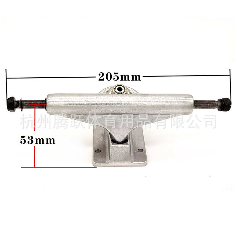 四轮滑板支架镂空中柱双翘板长板桥5.5英寸139支架