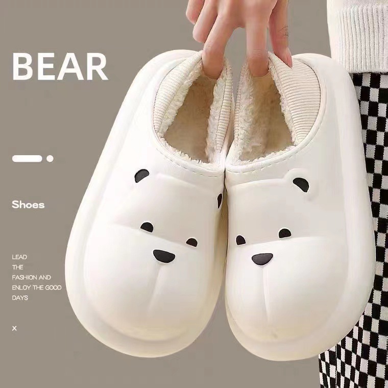 拖鞋拖鞋日用可爱亲子情侣棉鞋