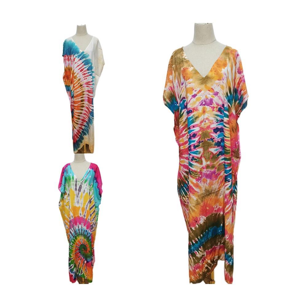 Blurred beach cover-up casual holiday maxi bikini sunscreen