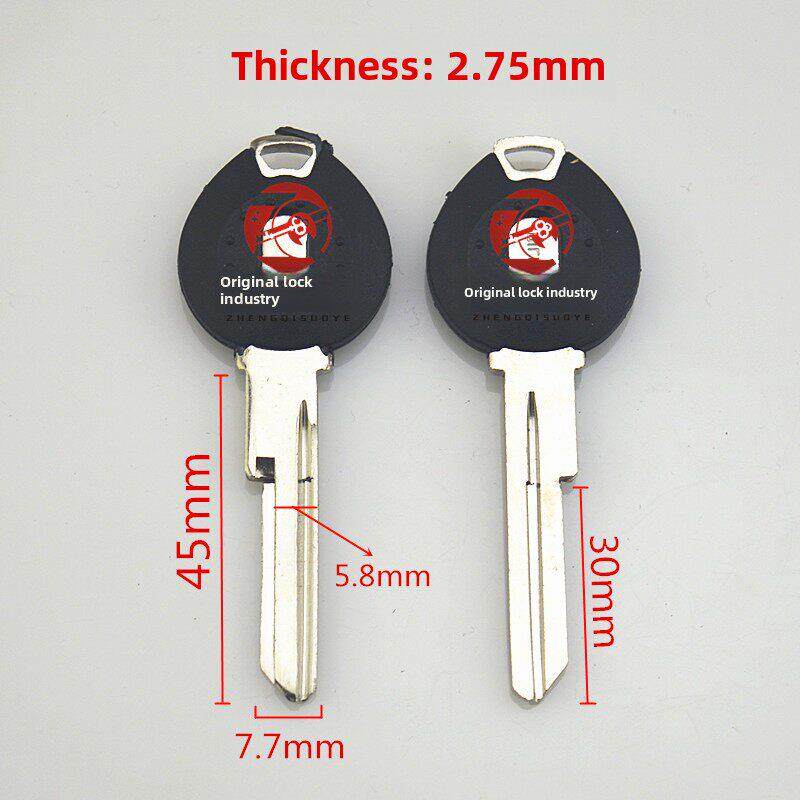 〖ZQ148〗适用曼申长短高低槽 双排开牙防盗门锁芯自动门锁钥匙胚