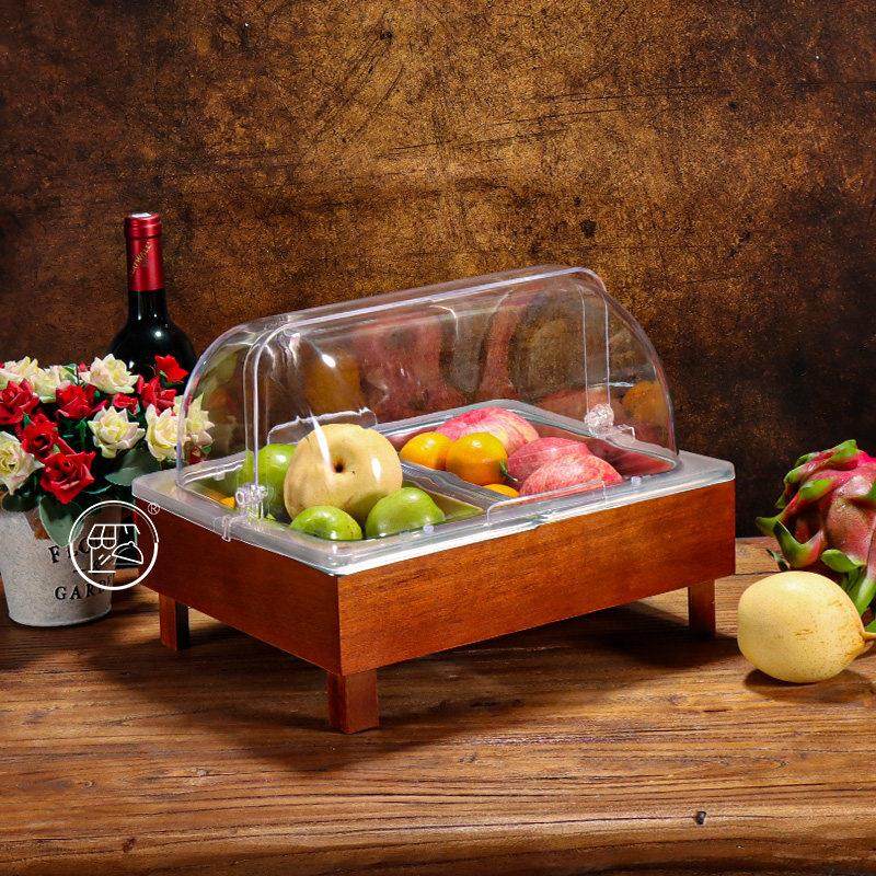 自助餐食物展示盆带盖水果蛋糕托盘卤菜熟食盘不锈钢双格防尘罩子,餐饮具,果盆/果盘/果篮,淘宝优惠券,粉丝福利购,淘宝优惠卷