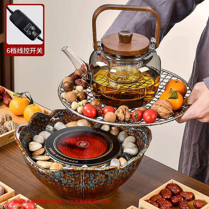 围炉煮茶家用室内煮茶炉套装5新电炉电陶炉玻璃茶壶全套器具
